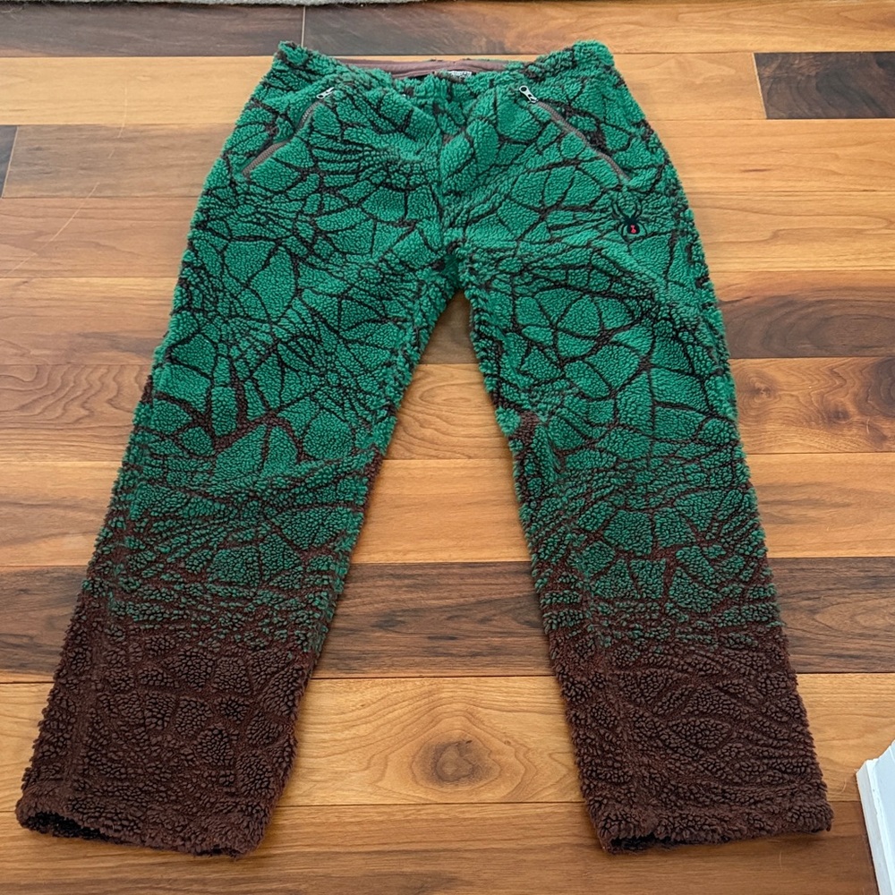 Supreme x Spyder Web Polar Fleece Pants in Brown